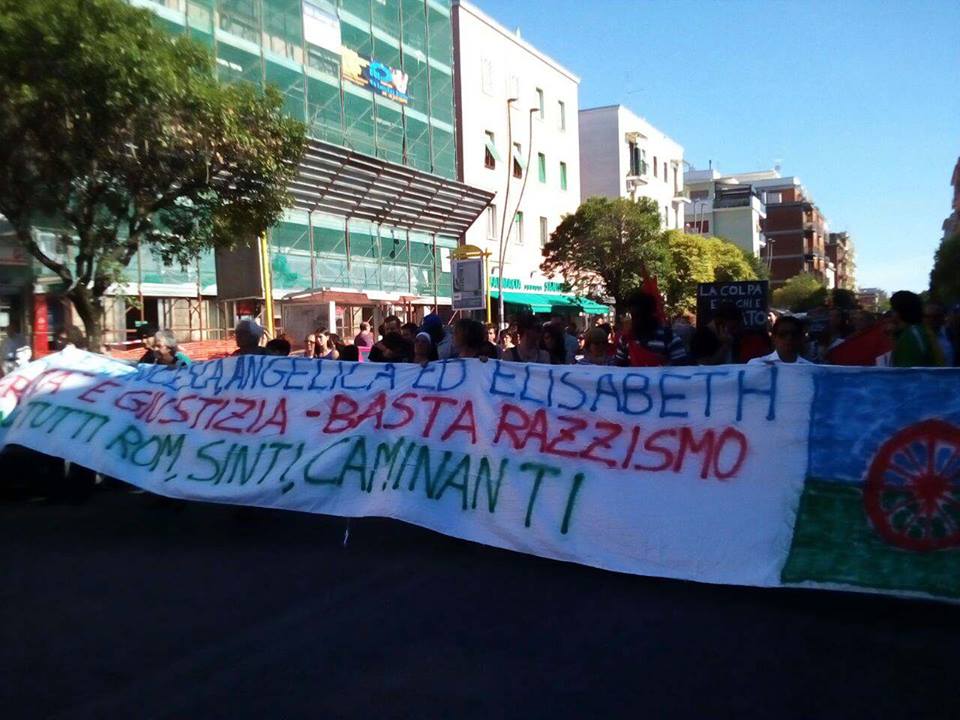 [Roma] Corteo in solidarietà delle ragazze rom uccise