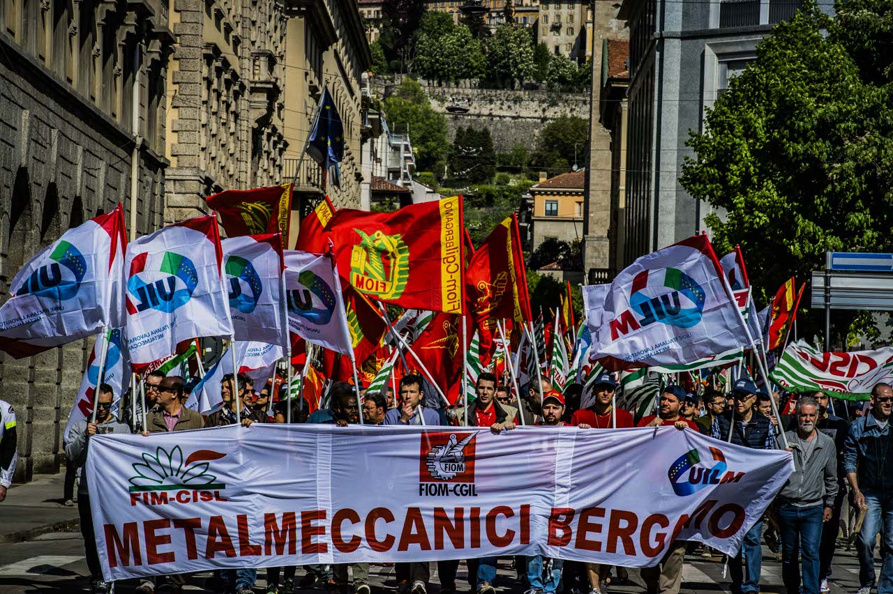 FIOM Bergamo: i landiniani all'arma bianca contro l'opposizione