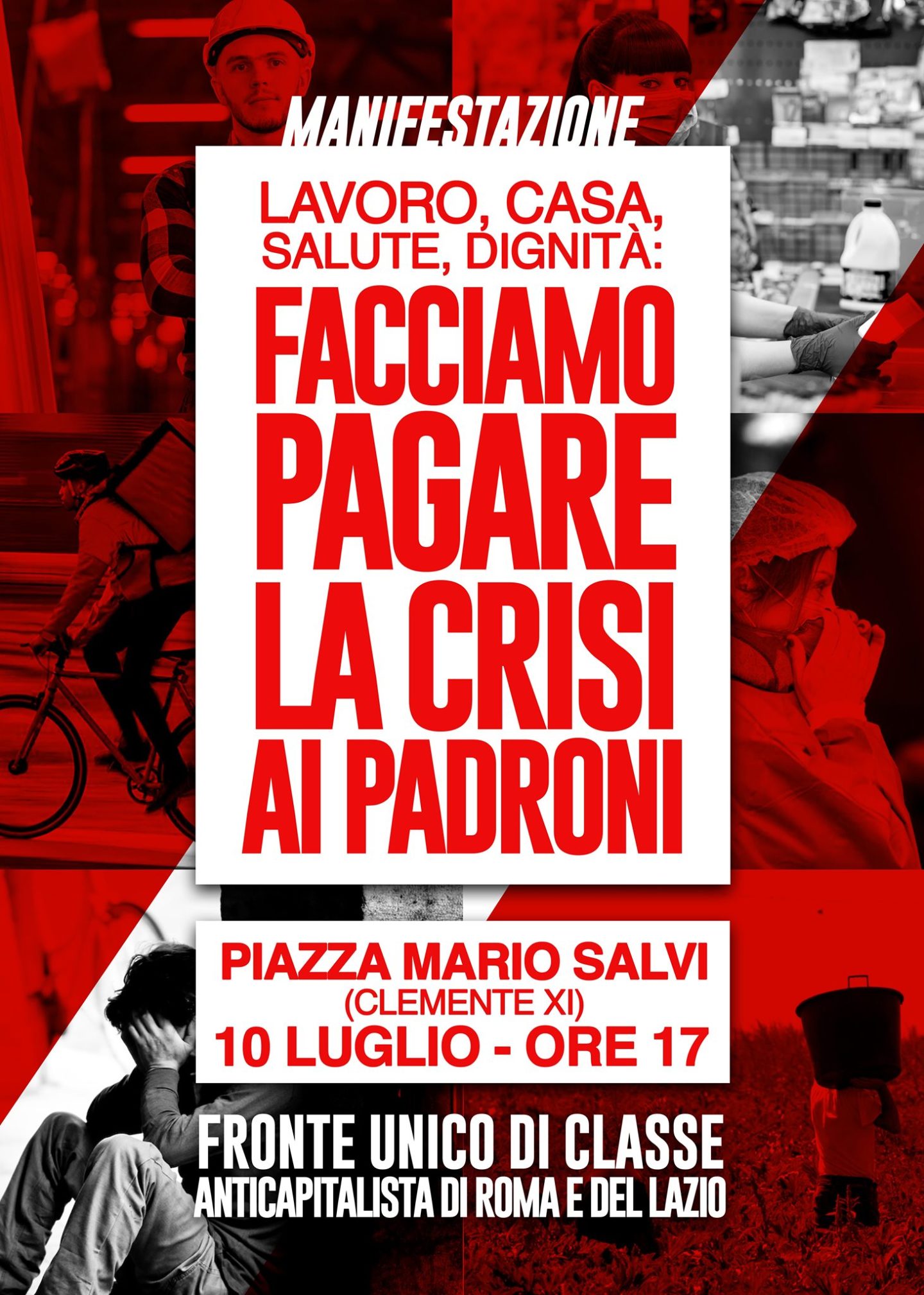 Roma: venerdì corteo a Primavalle. Lavoro, casa, salute, dignità: la crisi la paghino i padroni!
