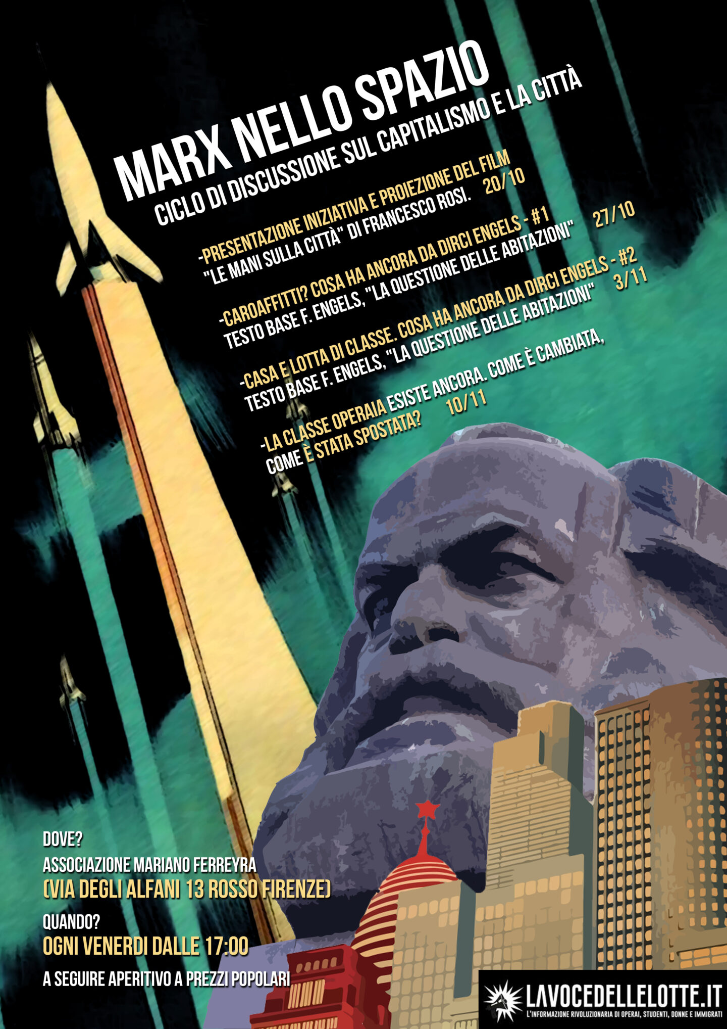 “Marx nello spazio”: nuova iniziativa a Firenze su geografia urbana, capitalismo e conflitto di classe
